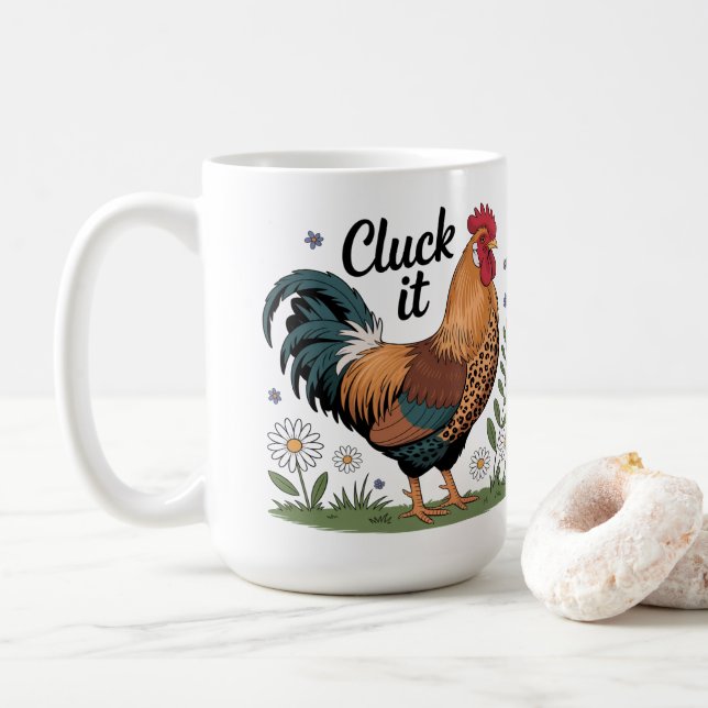 Klucka på!  kaffemugg (Med munk)