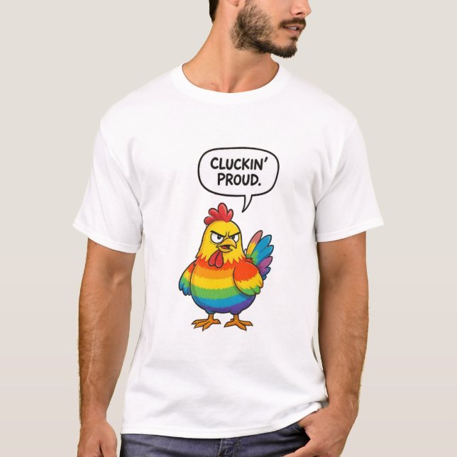 KLUCKANDE STOLT T SHIRT (Framsida)
