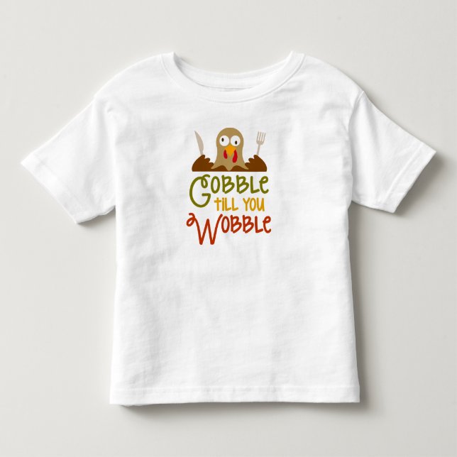 Kluckandekassalådan vacklar du thanksgivingT-tröja Tee Shirt (Framsida)
