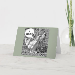 KLUCKING CHICKENS CELEBTRATE "DIN ÖMSLIGA BIRTHDAY KORT