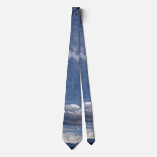 Klumbesättning vid blå himmel slips