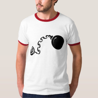 klumpa ihop sig och kedja tee shirt