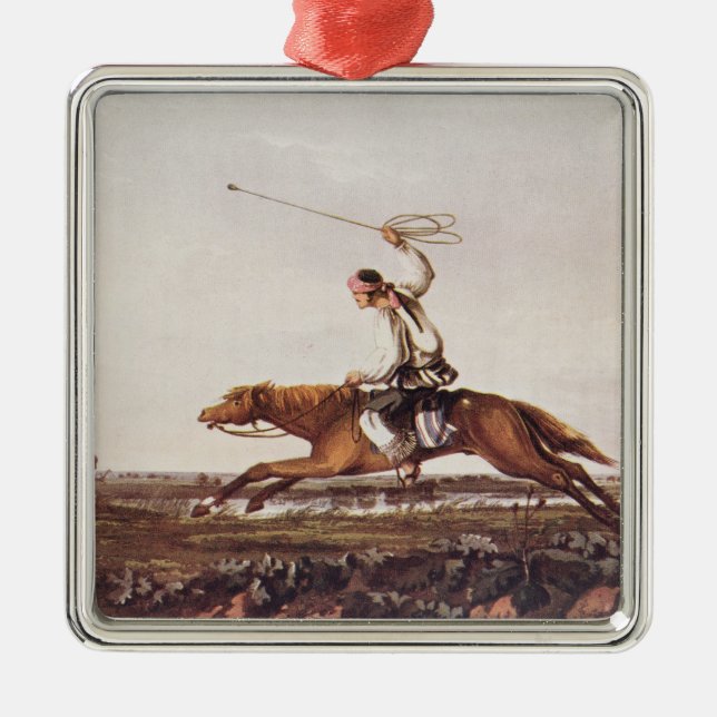 Klumpa ihop sig Ostriches Julgransprydnad Metall (Framsidan)