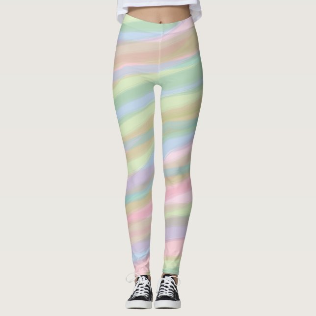 Klumpar med färg leggings (Framsida)