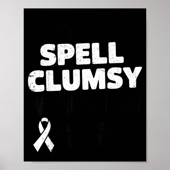 Klumpig Utan Ms Multipel Skleros Medvetenhet Ora Poster (Framsidan)