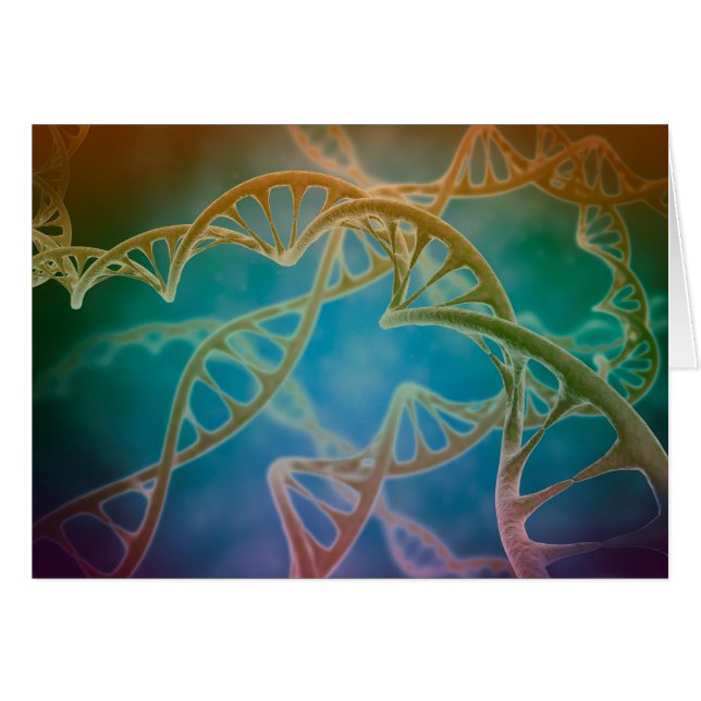 Kluster av DNA-strängar Hälsningskort (Framsidan Horizontal)