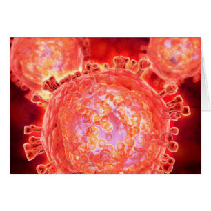 Kluster av hiv-virus 1 hälsningskort