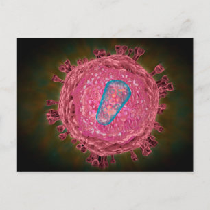 Kluster av hiv-virus 2 vykort