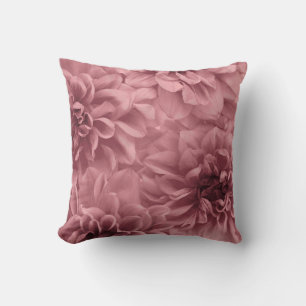 Kluster Mauve Dahlias Blommigt Kudde