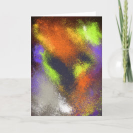 Kluster, Orange Greeting Card Kort