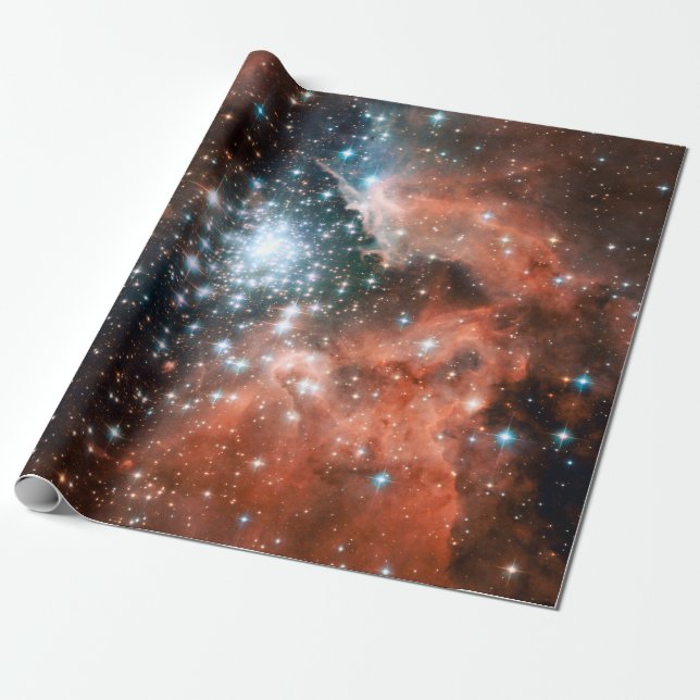 Klusterutrymmestyp för Giant Nebula Star Presentpapper (Utrullad)