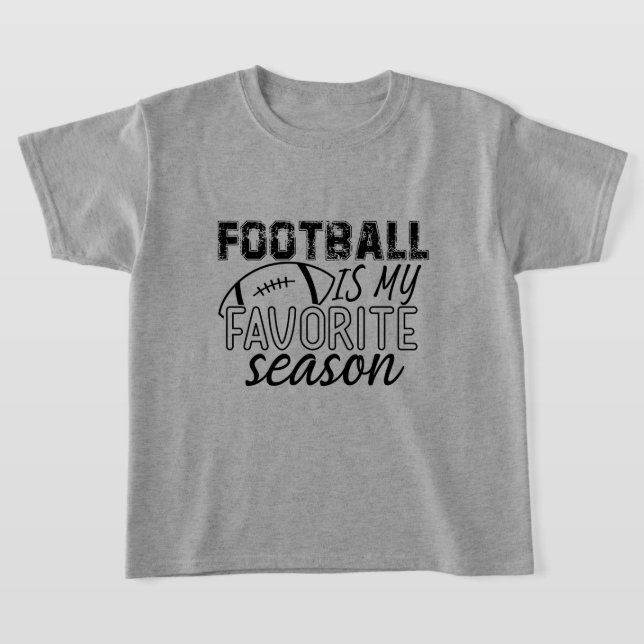 Klustig fotboll Season ord art sport T Shirt (Laydown)