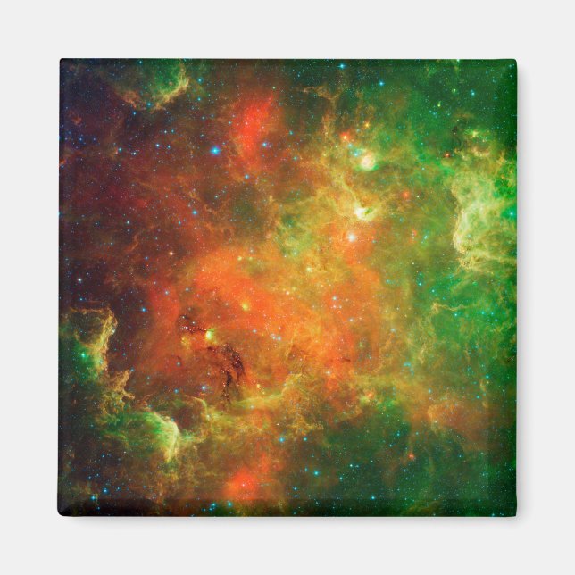 Klustrar av stjärnor i den nordamerikanska nebulan magnet (Framsidan)