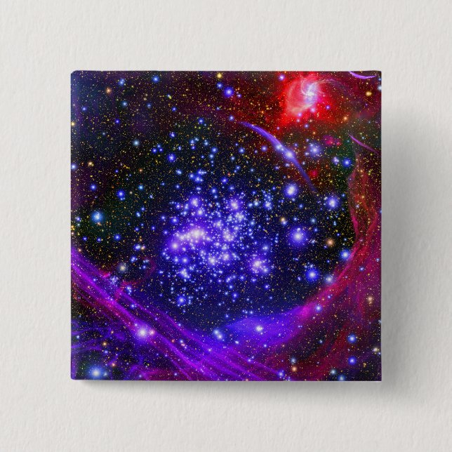 Klustret Arches-stjärnan i navet Knapp (Framsida)