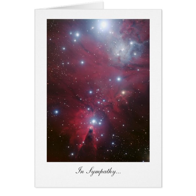 Klustret julgran - i sympati hälsningskort (Framsidan)