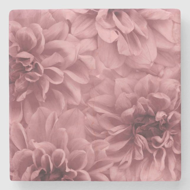 Klustret Light Mauve Dahlia Flowers Stenunderlägg (Framsidan)