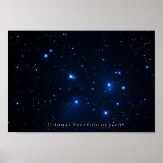 Klustret Pleiades Star Poster