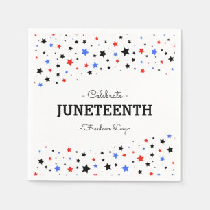 Klustret Stars Celebrate Junetelfte Napkins Pappersservett