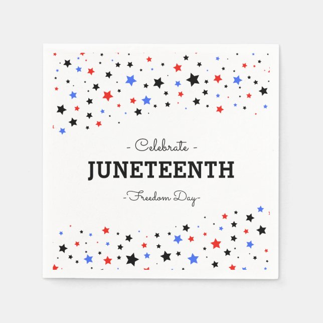 Klustret Stars | Celebrate Junetelfte Napkins Pappersservett (Framsidan)