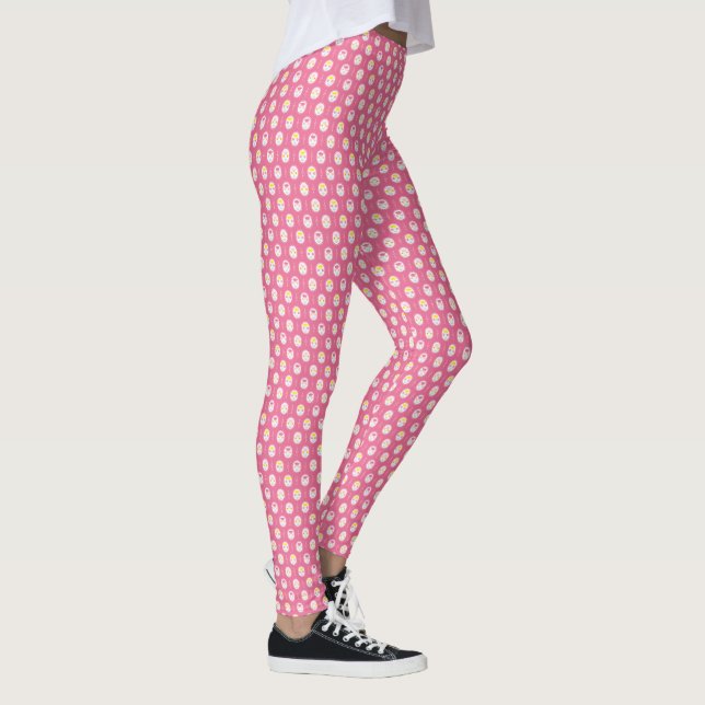 Klut Rosa Girly blommigt leggings (Höger)