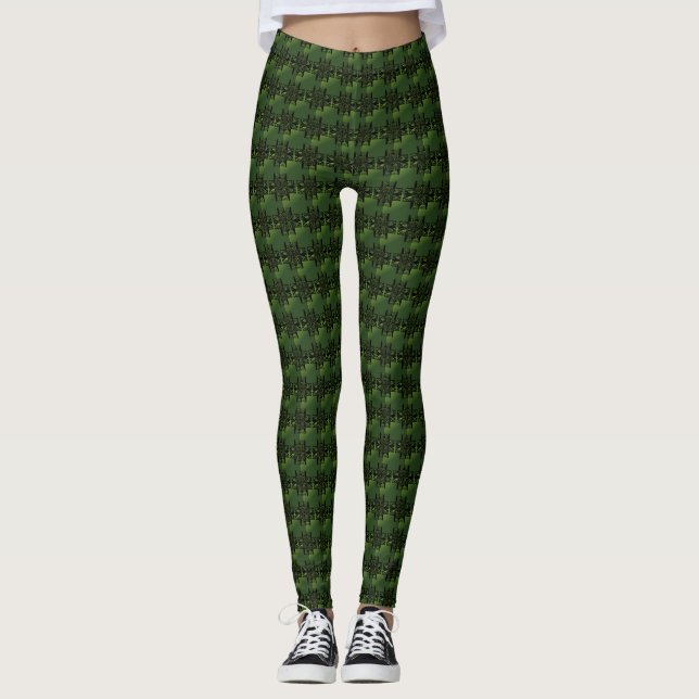 Klutiska kvinnors bensin leggings (Framsida)