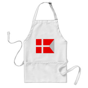 Kluven Danmark flagga Förkläde
