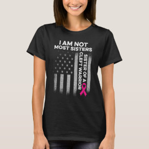 Kluven gom Läpp Mest Syster Stark Medvetenhet T Shirt