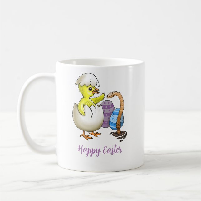 Kluven påskkyckling kaffemugg (Vänster)
