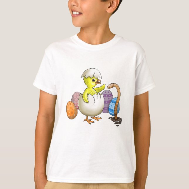 Kluven påskkyckling t shirt (Framsida)