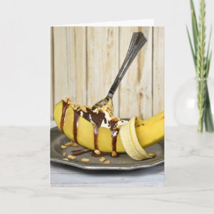 kluven sundae för födelsedagbanan kort