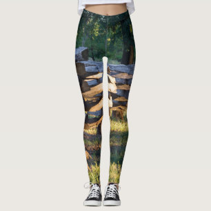 Kluvet stångstaket leggings