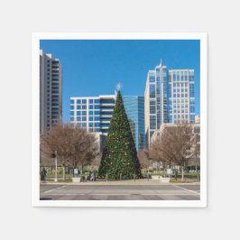 Klyde Warren Dallas jul Pappersservett