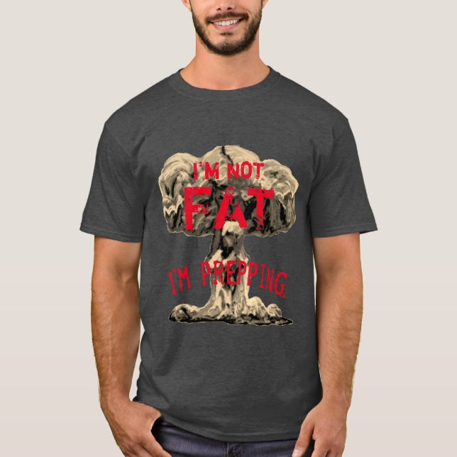 Klyftig prepperT-tröja (mörk) Tee Shirt (Framsida)