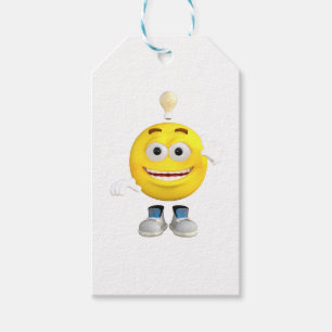 Klyftiga Herr Emojien som älskar för att tänka Presentetikett