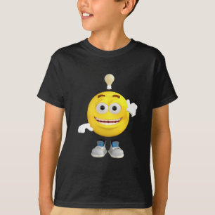 Klyftiga Herr Emojien som älskar för att tänka Tee Shirt