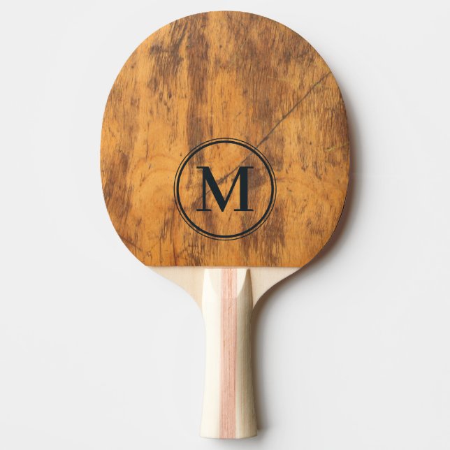 Klyvblockmonogram Pingisracket (Framsidan)