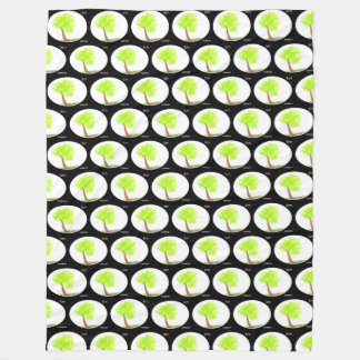 km tree painting 3D blanket Fleecefilt