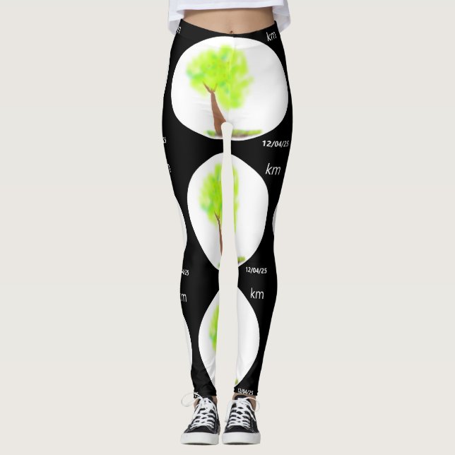 km tree painting leggings (Framsida)