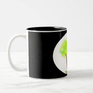 km tree painting mug Två-Tonad mugg