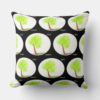 km tree painting pillow kudde