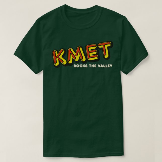 KMET Sten, Valley Retro Defunct LA Radio Stati T Shirt (Design framsida)