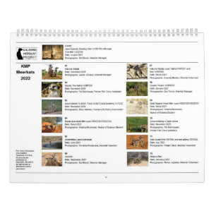 KMP Meerkats 2022-kalender Kalender
