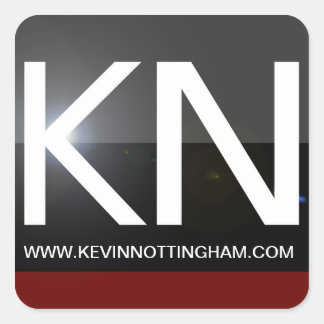 KN Stickers Fyrkantigt Klistermärke
