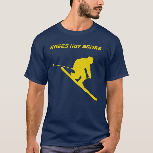 Knä inte bombarderar tee shirt (Framsida)