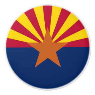 Knabbdragning med flagga av Arizona, USA Knopp