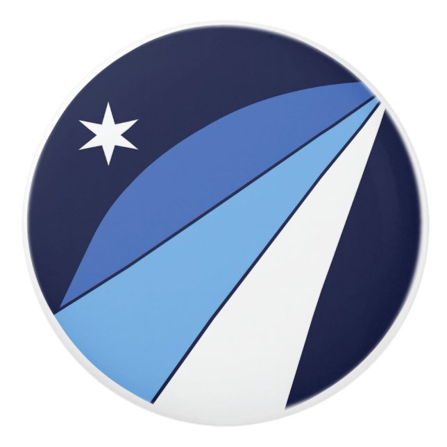 Knabbdragning med flagga av Columbia, SC Knopp (Framsidan)