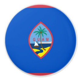 Knabbdragning med flagga av Guam, USA Knopp