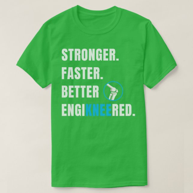 Knäbytesoperation New Knee Recovery Funny T Shirt (Design framsida)