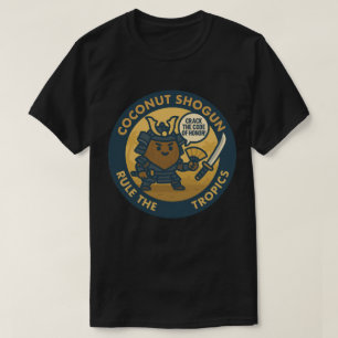 Knäck Hederns Kod Samuraj Kokosnöt T Shirt