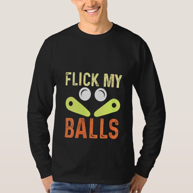 Knäck min Bollar klassiska Retro Pinball Arcad T Shirt (Framsida)
